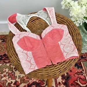 Pins and Needles Bustier Crop Top Urban Outfitters